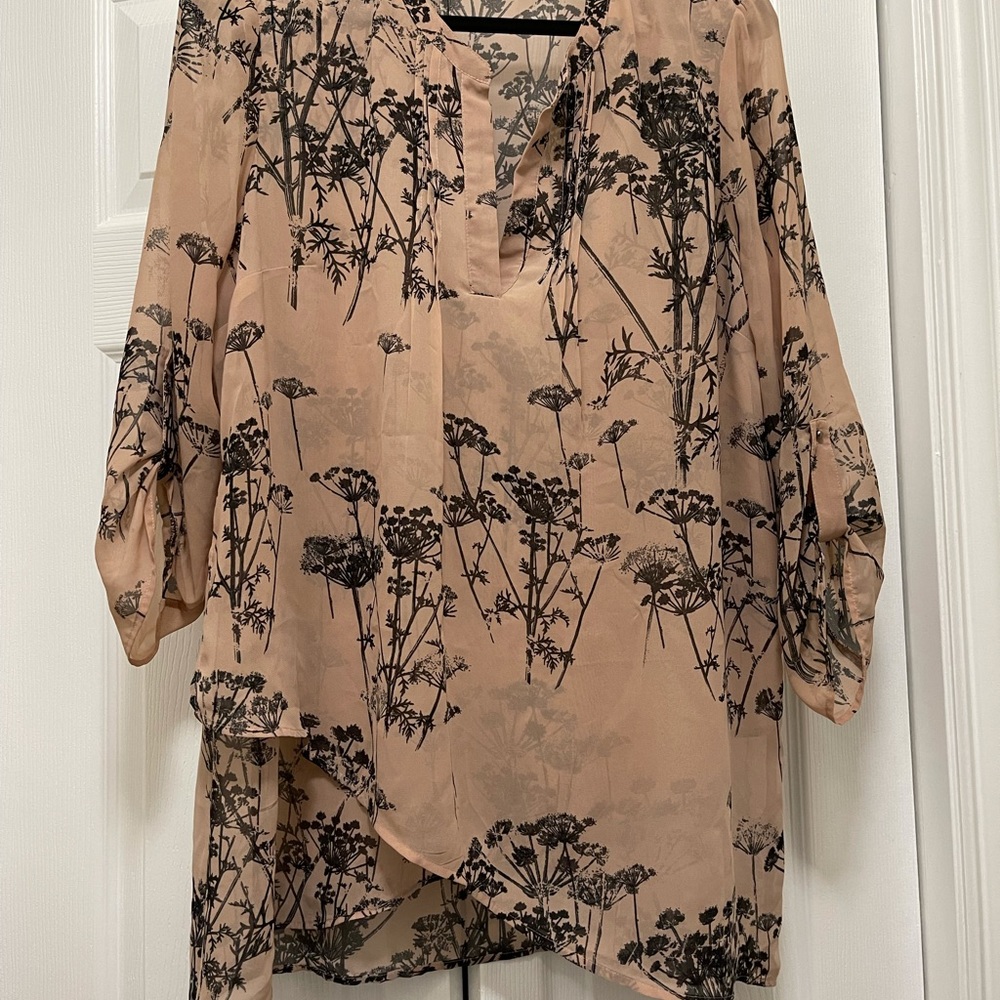 Black Rainn sheer blouse